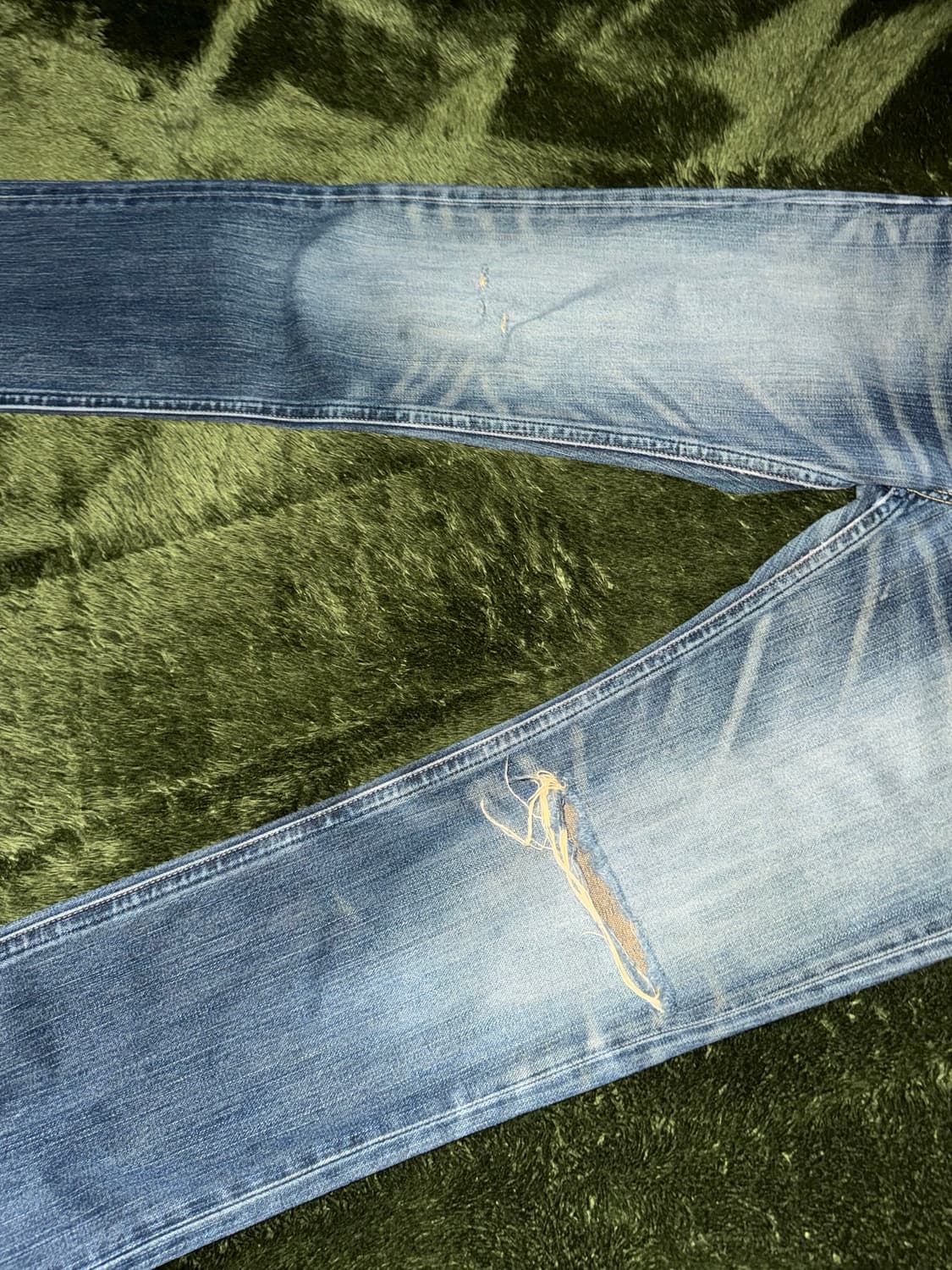 [29] wrangler 랭글러 재팬 레드 바텍 빈티지 워시드 데님 팬츠 상품이미지6