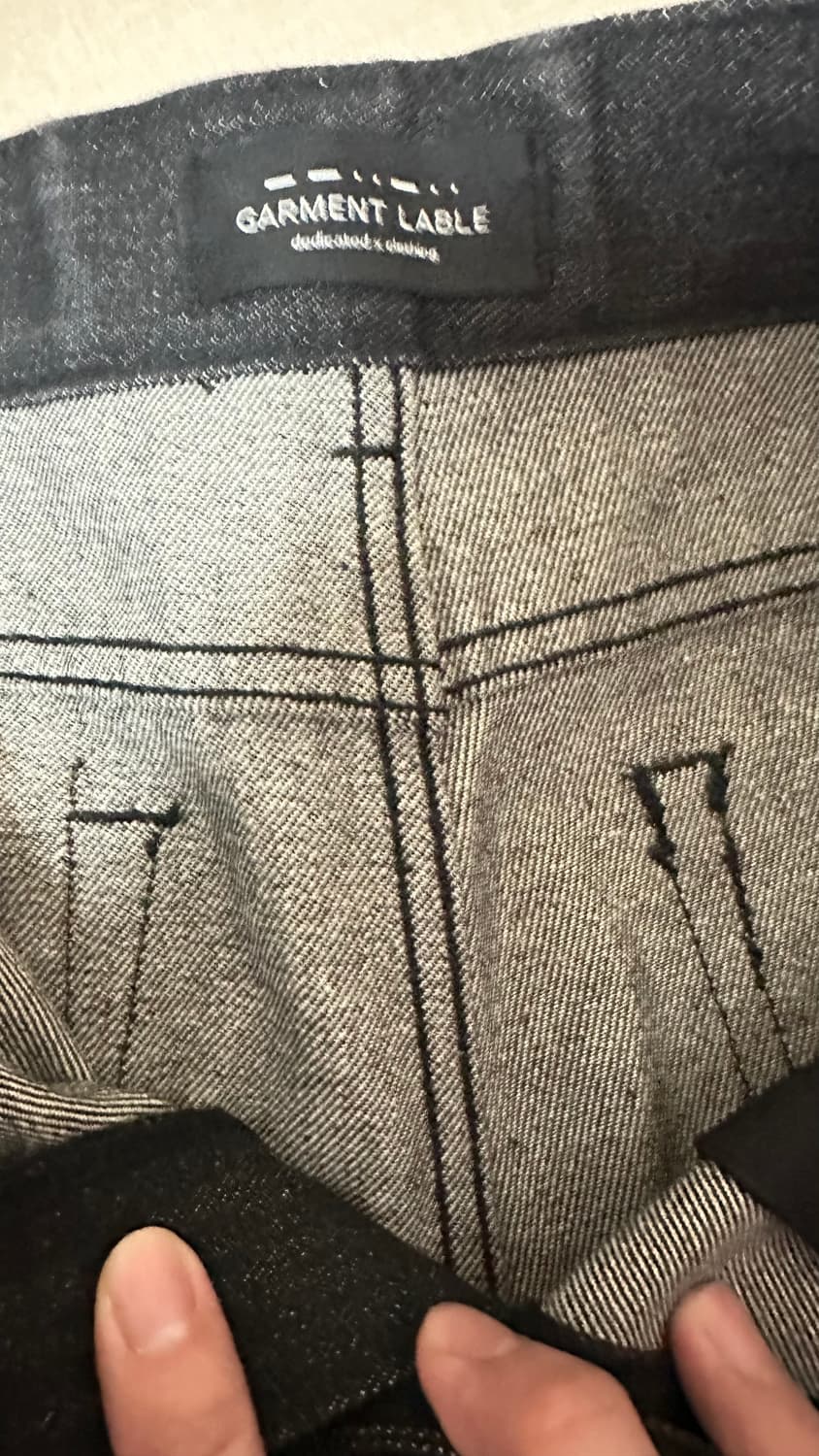 가먼트레이블 테이퍼드 핏 데님 팬츠 상품이미지3
