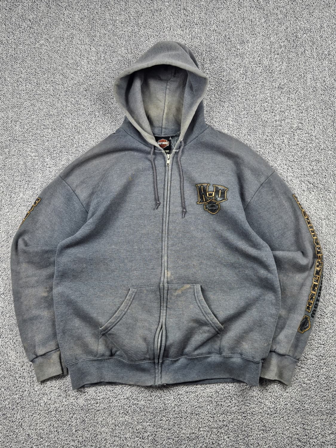 할리 데이비슨 포트 샬롯 프린팅 로고 후드집업 ( M ) / 10129 상품이미지2