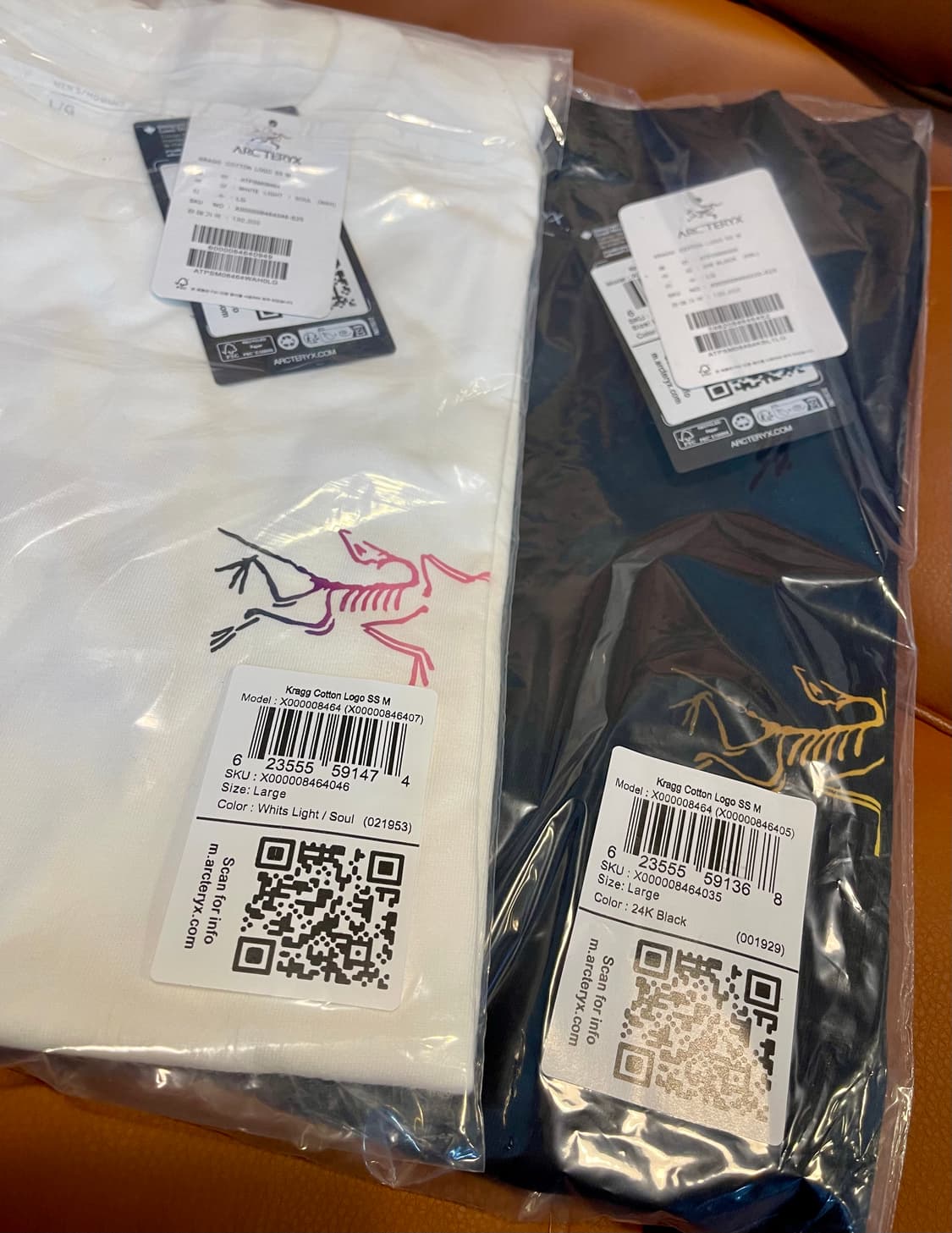 아크테릭스 빅로고 반팔티셔츠 블랙 XL(새상품) 상품이미지2