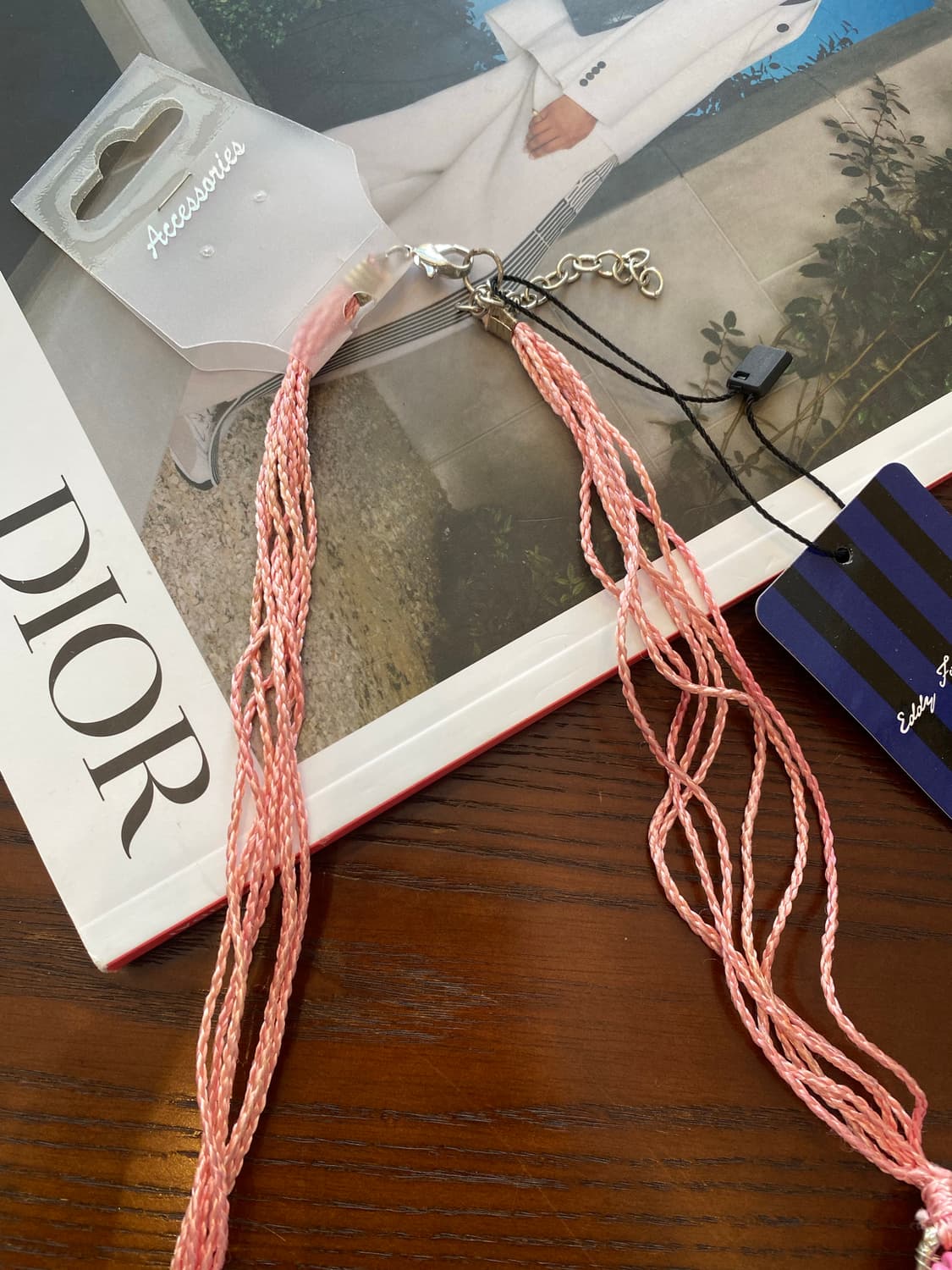 핑크 비즈 주얼리 목걸이 인도 빈티지 상품이미지7