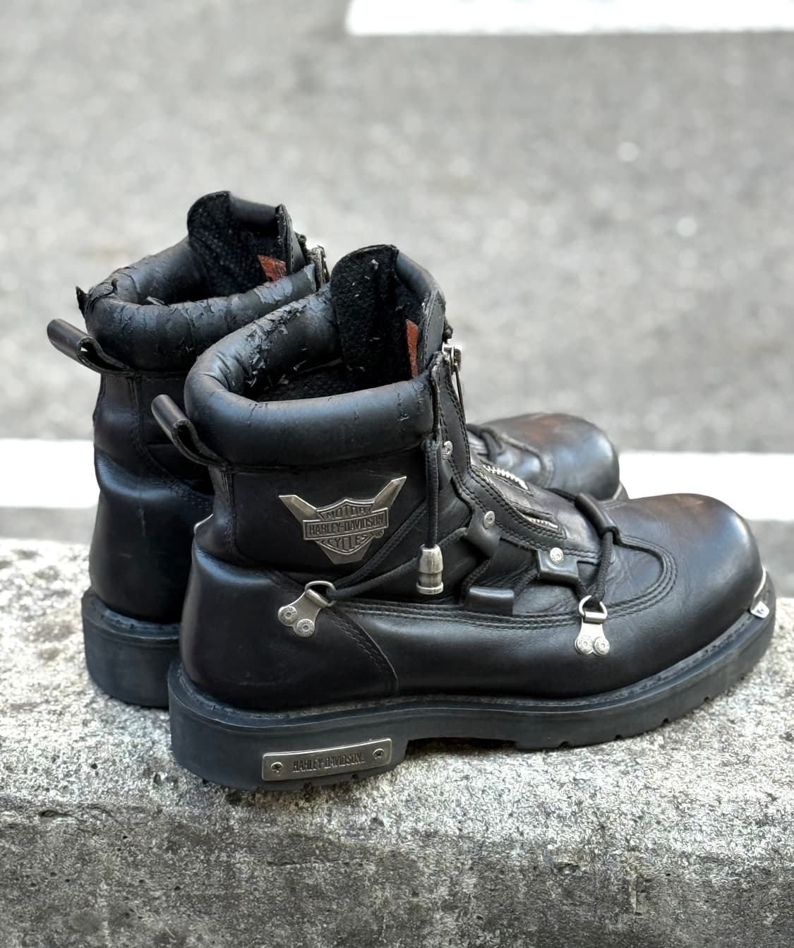 할리데이비슨 레더 워크 부츠 상품이미지1