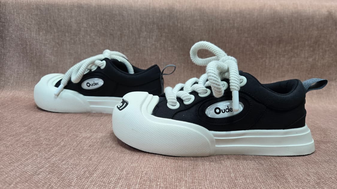 올드오더 240mm-  OLD ORDER 컨버스 스니커즈 스마일 블랙 상품이미지4