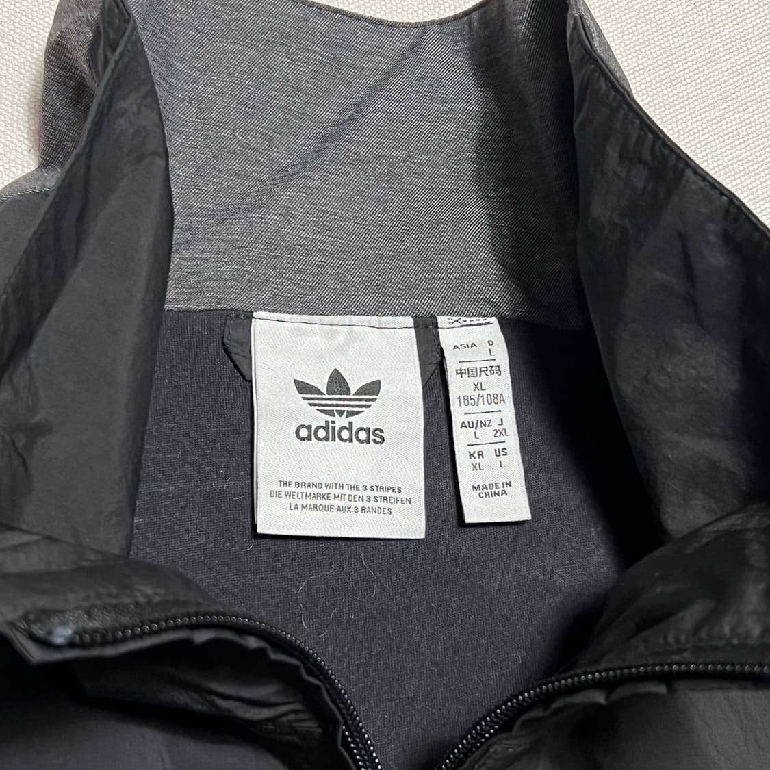 XL 아디다스 블랙 바람막이 트랙자켓 상품이미지4