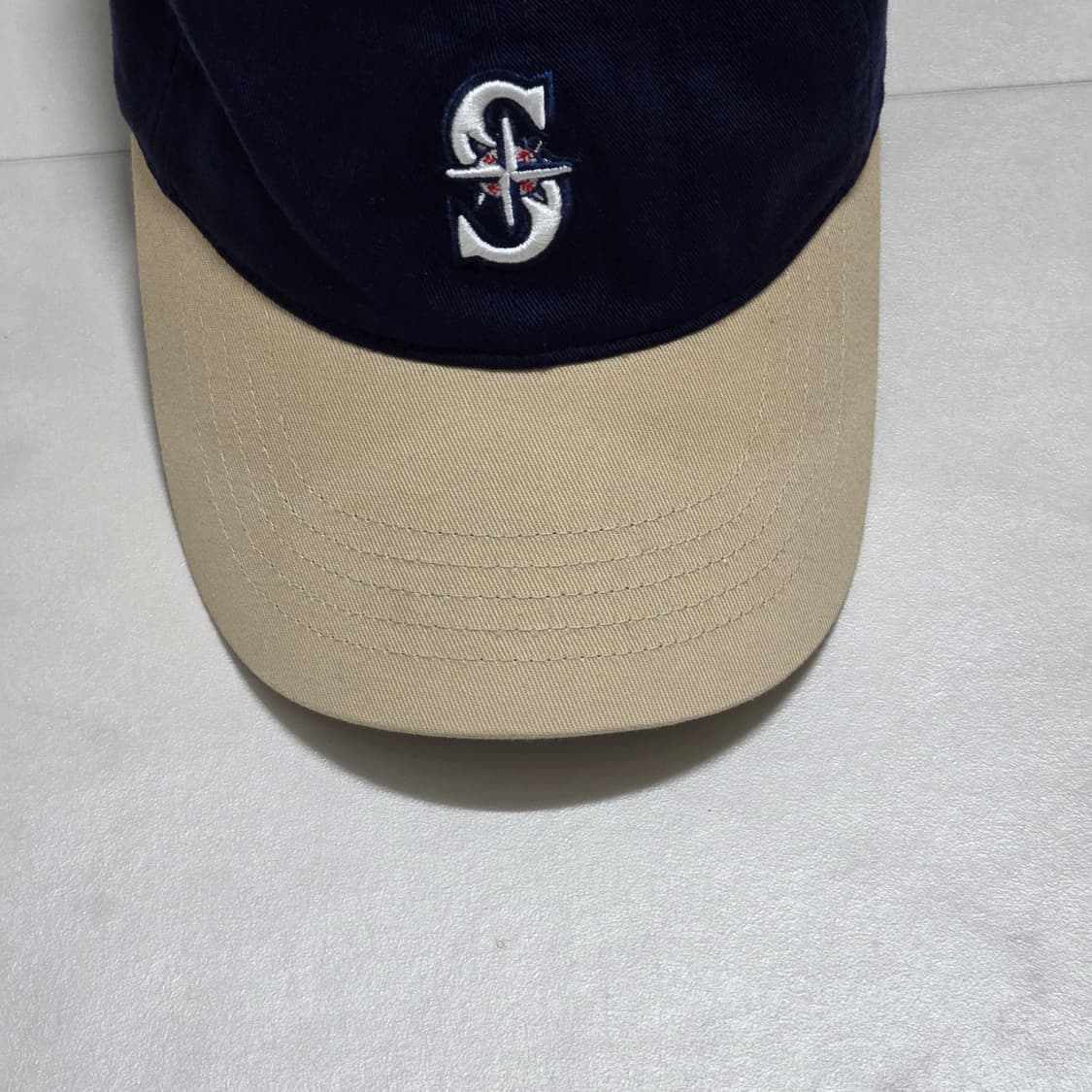 MLB 시애틀 매리너스 볼캡 네이비 베이지 상품이미지2