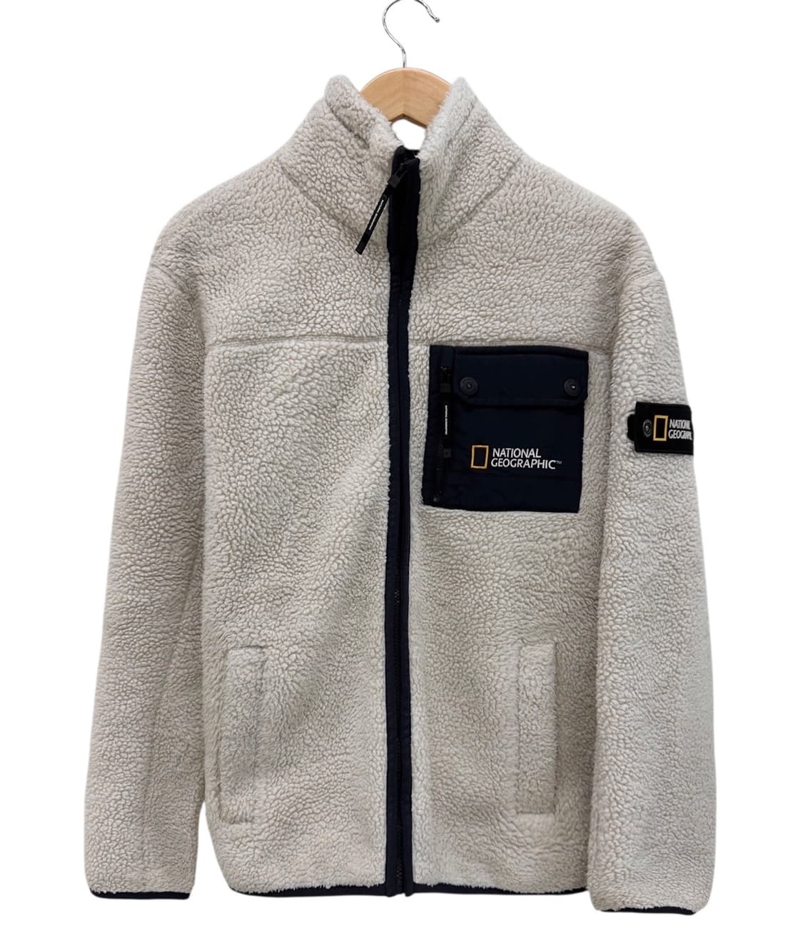 내셔널지오그래픽 뽀글이 기모 후리스 플리스 아이보리 (L) 상품이미지1