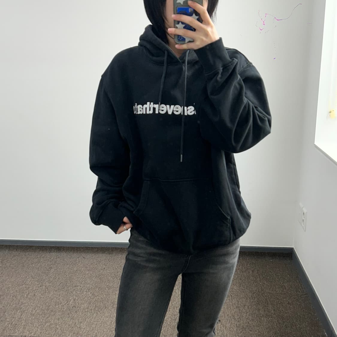 Thisisneverthat 디스이즈네버뎃 블랙 후드티 상품이미지2