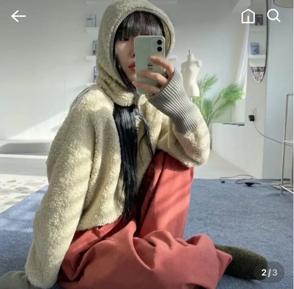 러브코드유 모래하우스 바라클라바 맨투맨 상품이미지2