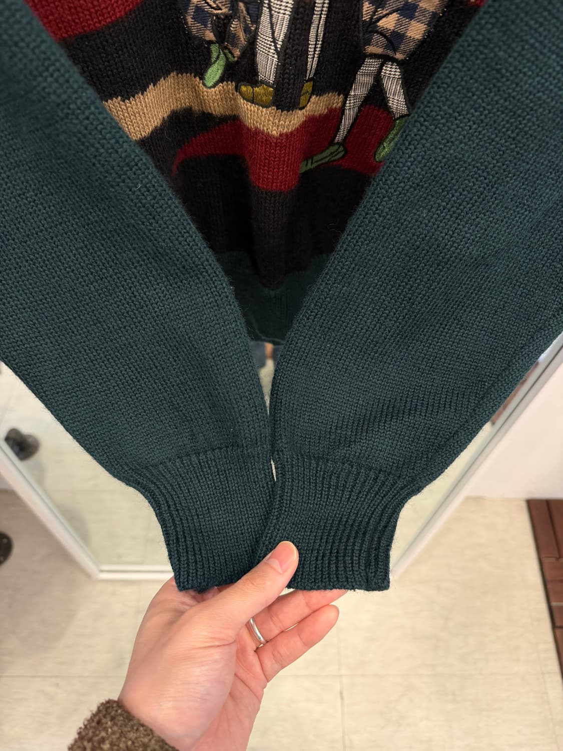 Seve 빈티지 울 카라 니트 상품이미지4