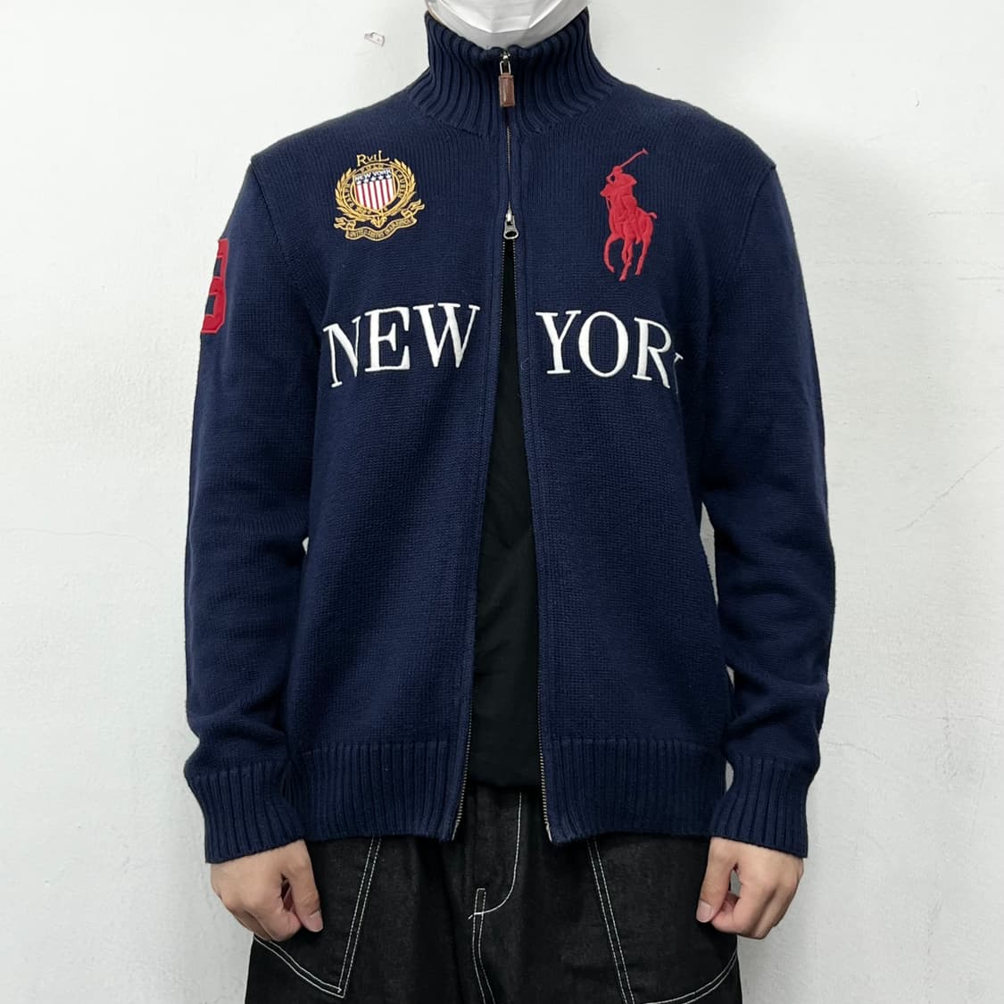 폴로랄프로렌 치프키프 뉴욕 투웨이 니트 집업 상품이미지3