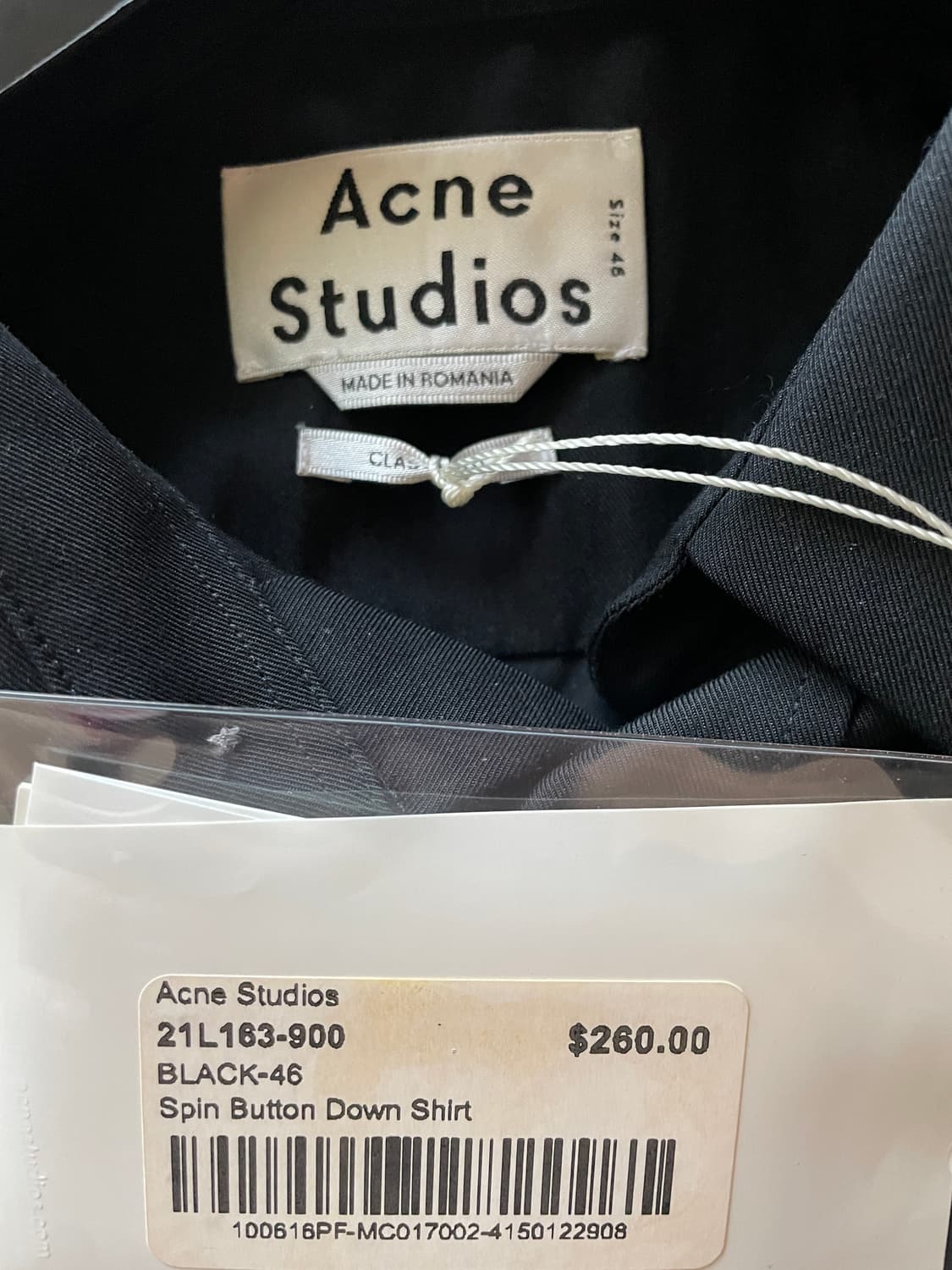 아크네 스튜디오 블랙 셔츠 상품이미지3