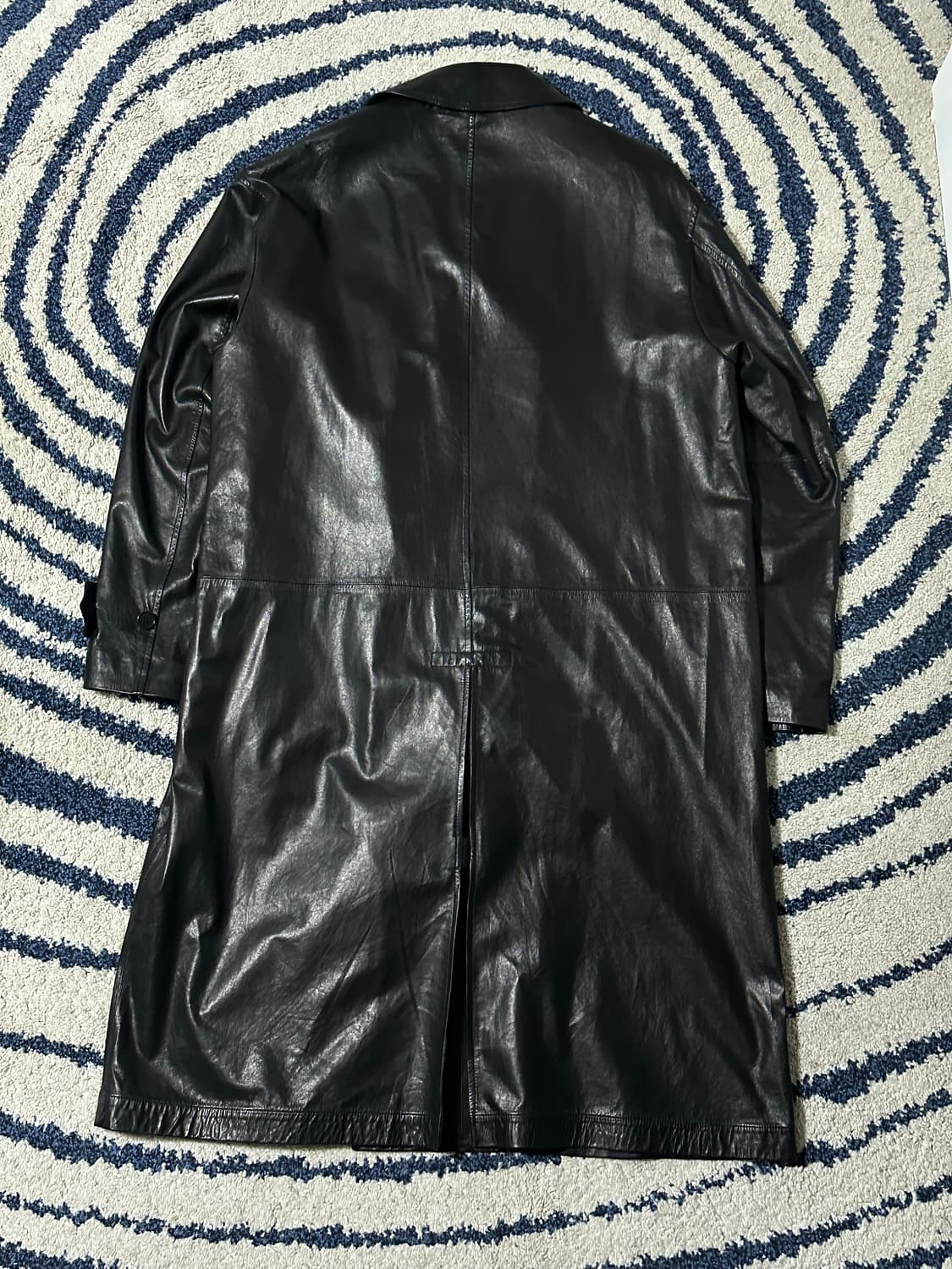 쿠어 리얼레더 트렌치코트 SIZE L 상품이미지4