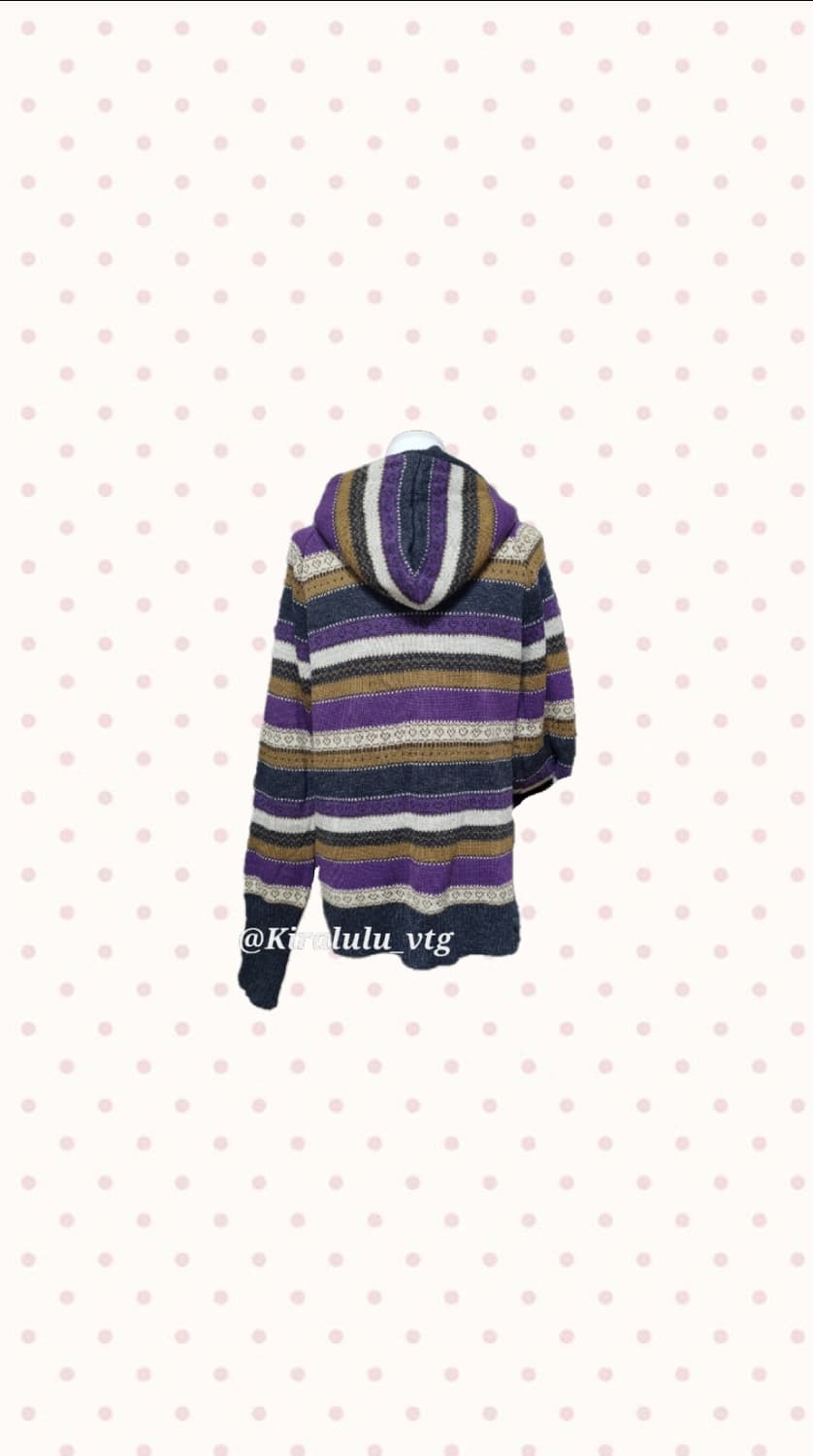 슈슈룬st 하구미 모리 후드 니트 가디건 상품이미지2