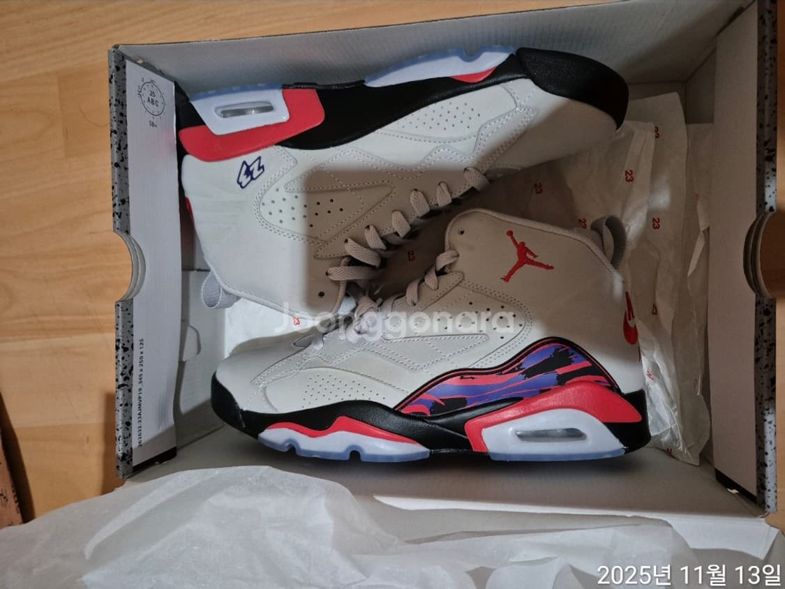 나이키 에어조던 점프맨 MVP 뉴트럴 그레이 유니버시티 레드 270사이즈 상품이미지1