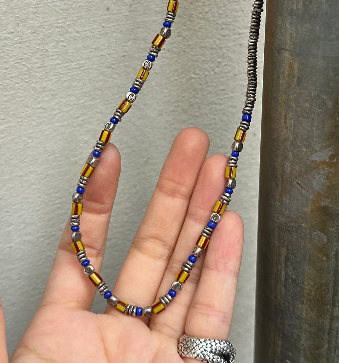 (Only 1)Karen Silver × African Glass Bea 상품이미지1