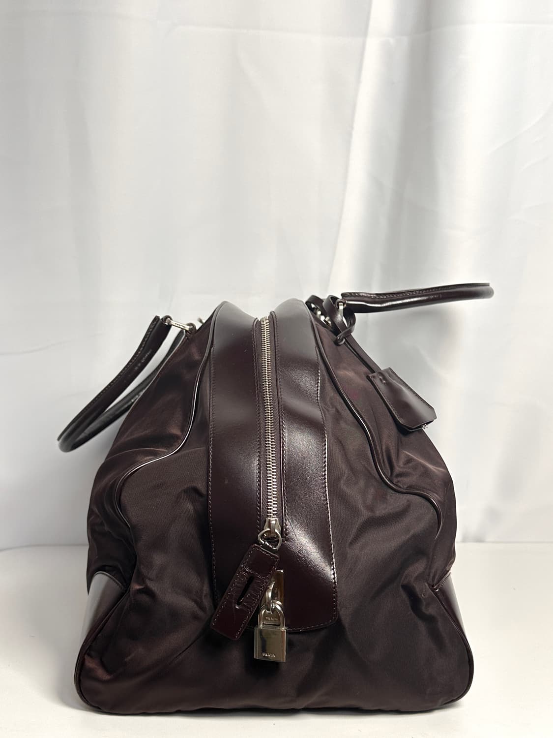 프라다 Prada 나일론 & 레더 보스턴 백 골프백 보스톤백 상품이미지7