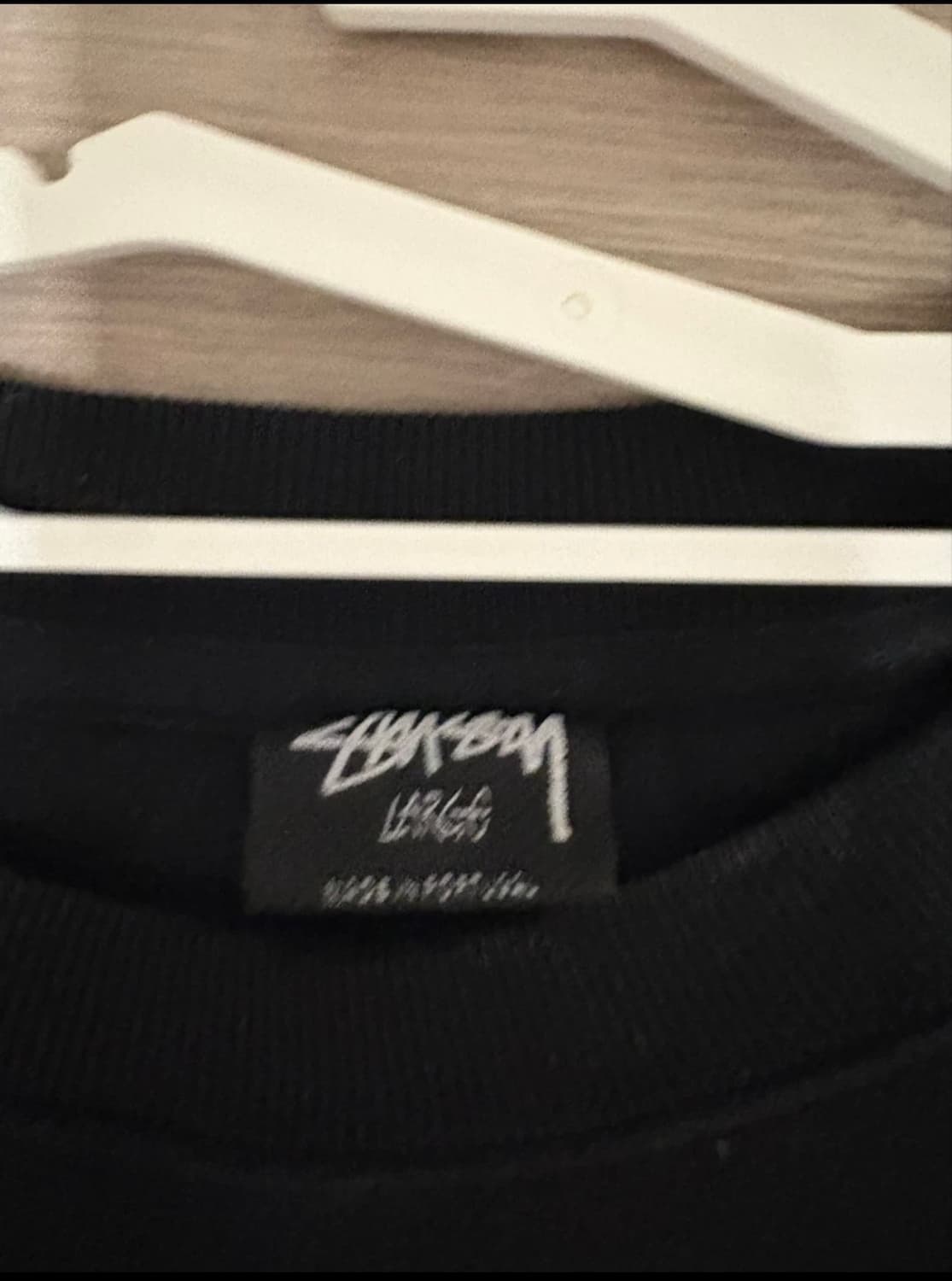 스투시 월드투어 맨투맨 블랙 L 새상품급 택ㅇ 상품이미지2