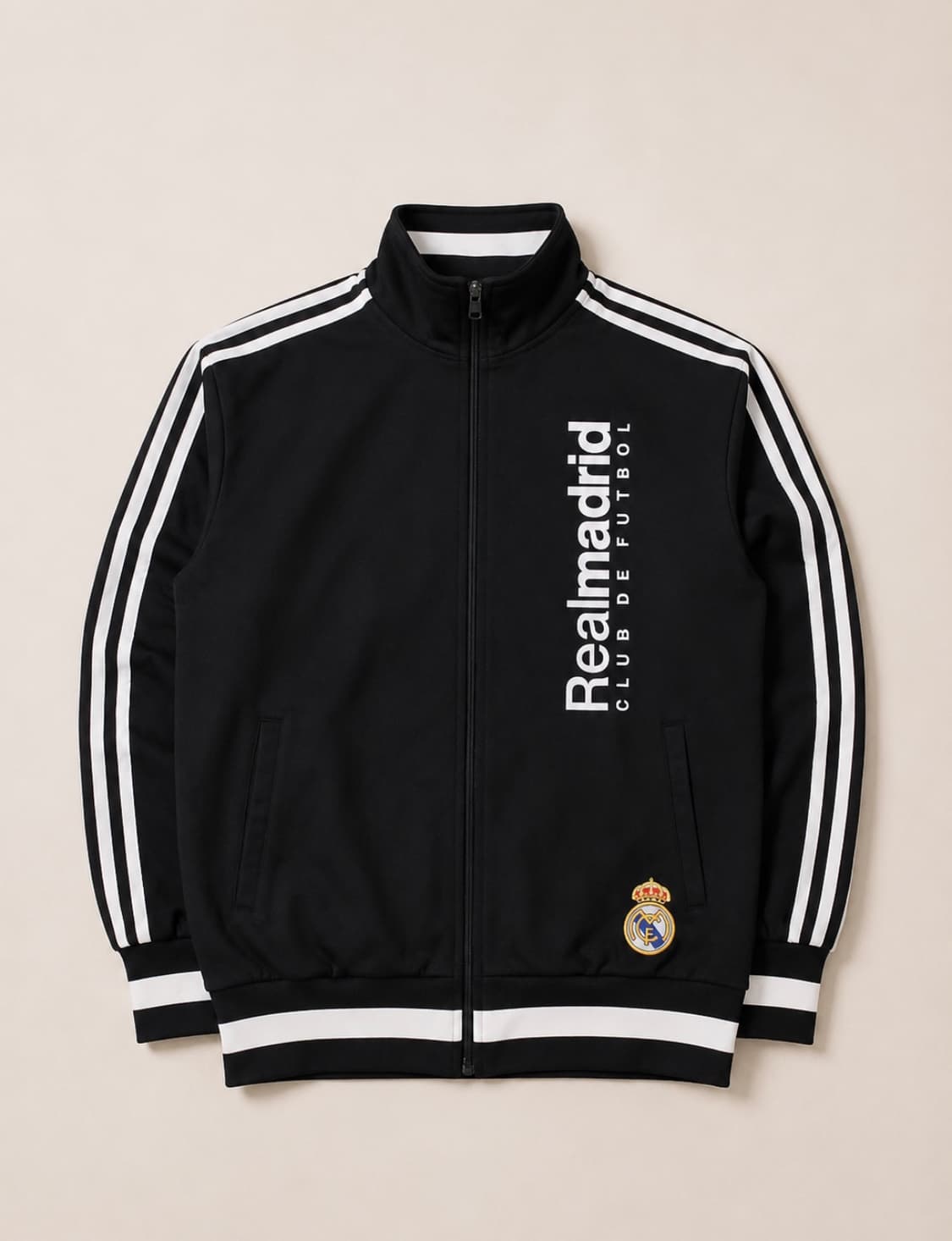 00‘s Adidas 아디다스 레알마드리드 검흰 대장 트랙탑 저지 상품이미지1