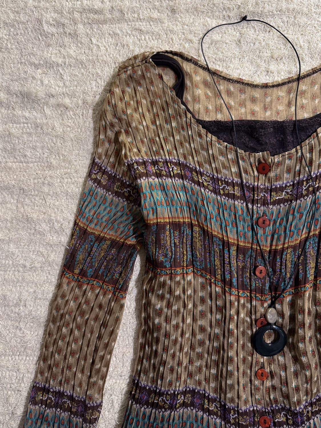 Ethnic See-through Button Cardigan 0259 상품이미지2