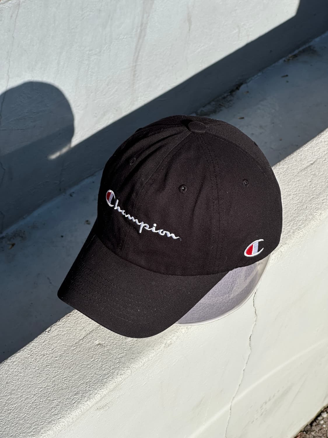 [F] 챔피온 로고 블랙 볼캡 모자 상품이미지2