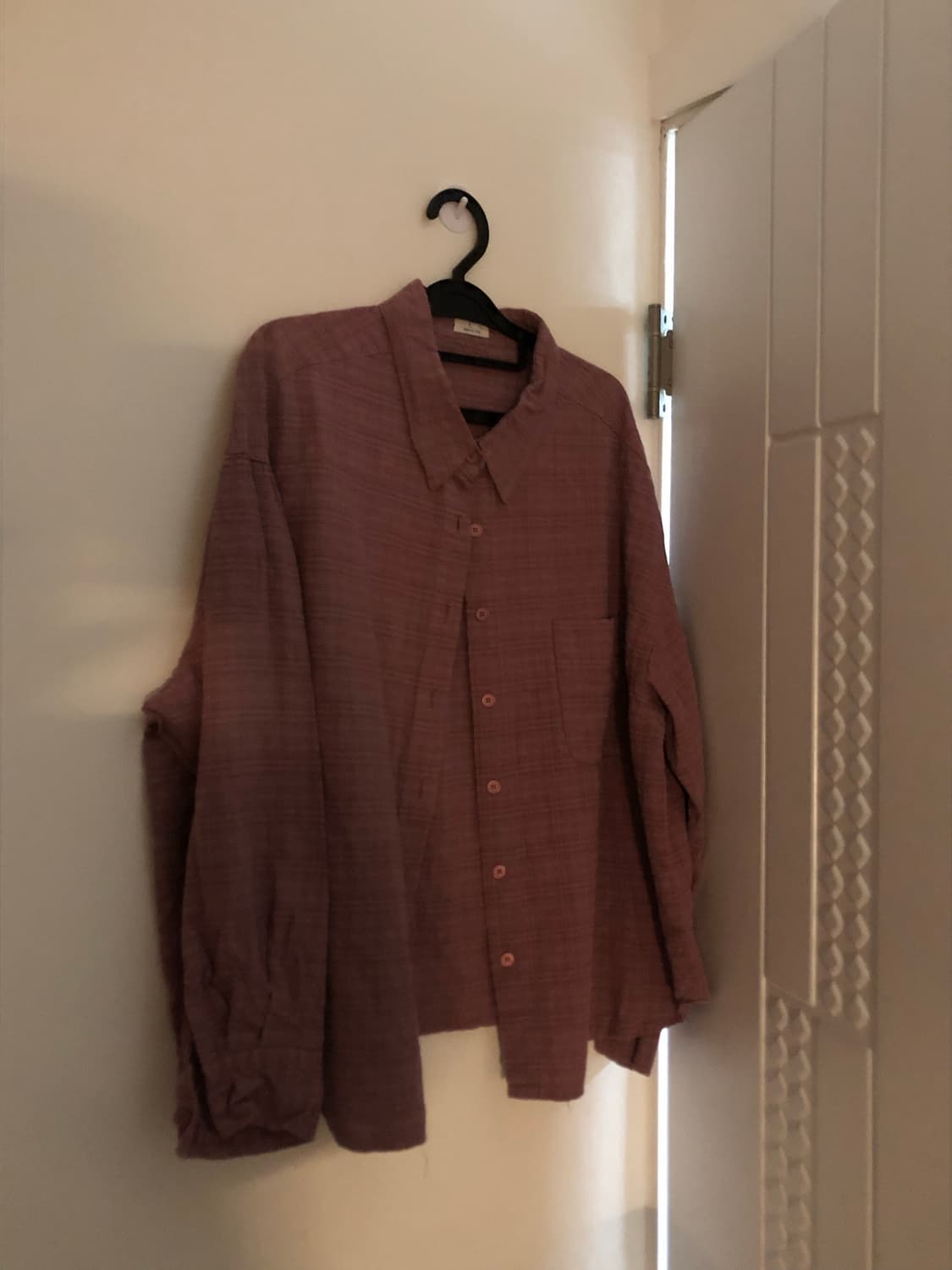 핑크 체크 셔츠 상품이미지2