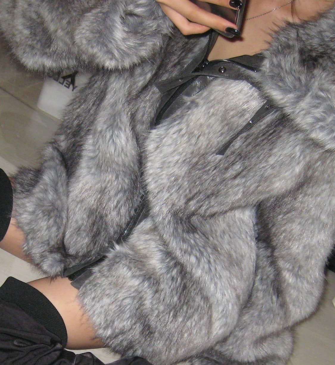 2000아카이브스 로체 퍼 자켓 그레이  상품이미지4