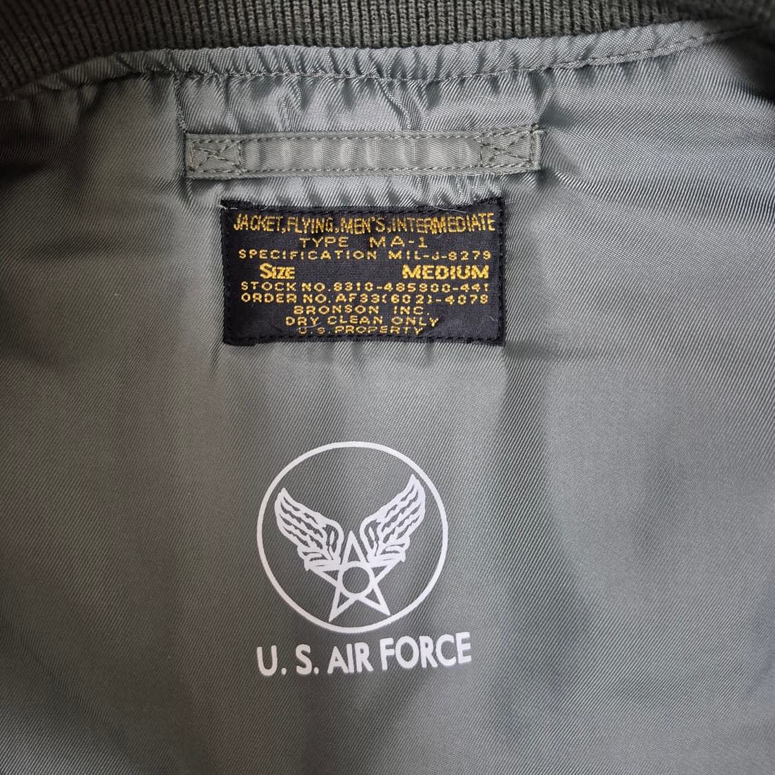 브론슨 ma-1 m사이즈 판매합니다.(중국버전) 상품이미지7