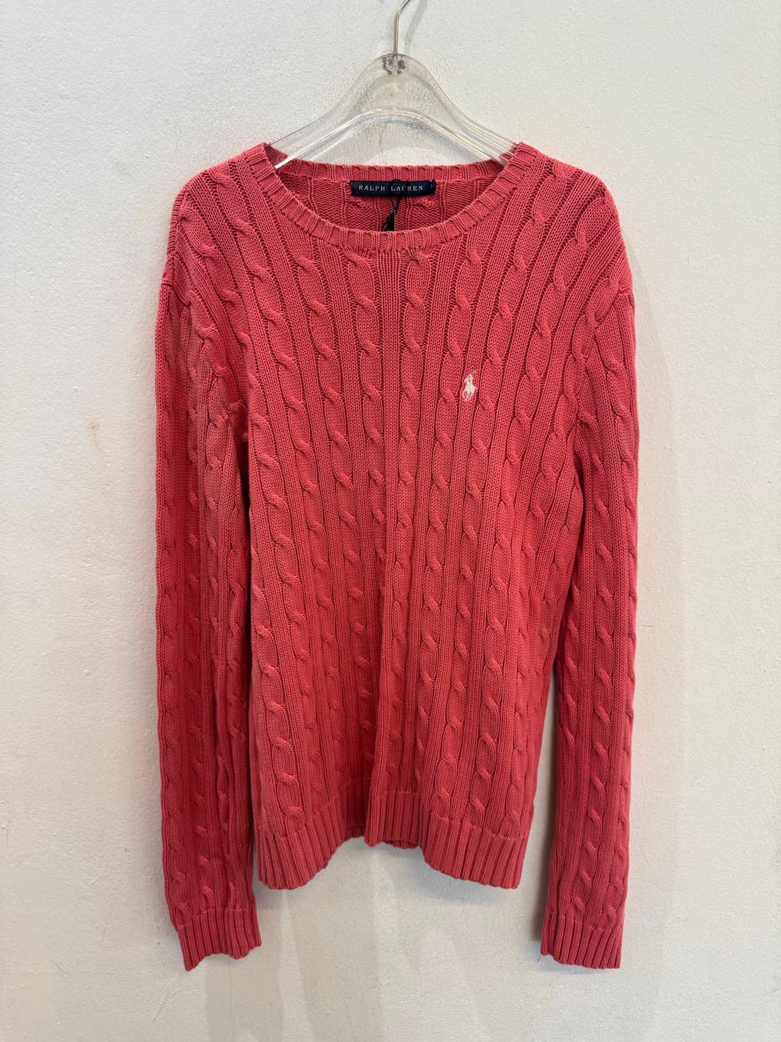 Polo Ralph Lauren red cotton cable knit  상품이미지1
