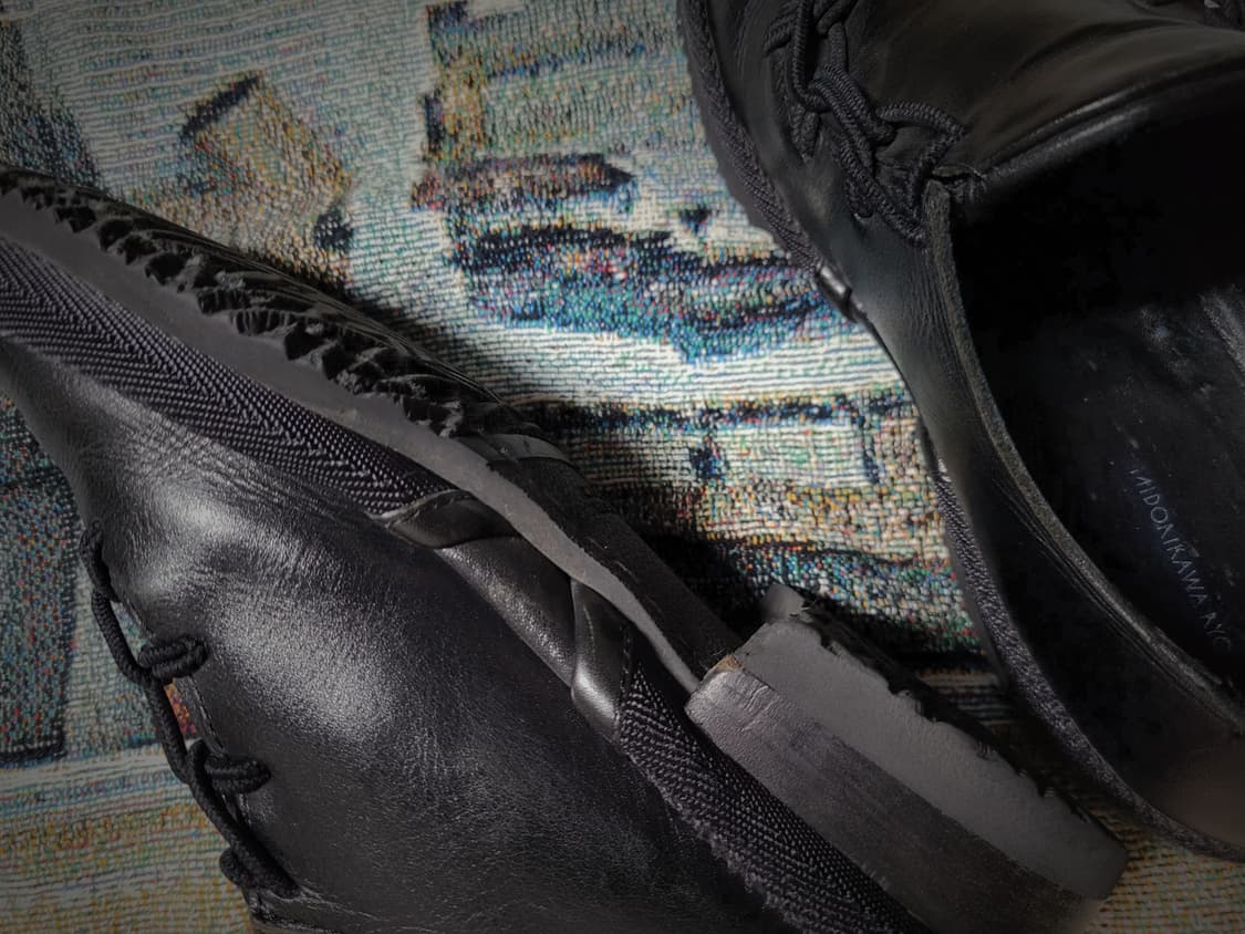 미도리카와 뉴 체인 레더 슈즈 상품이미지6