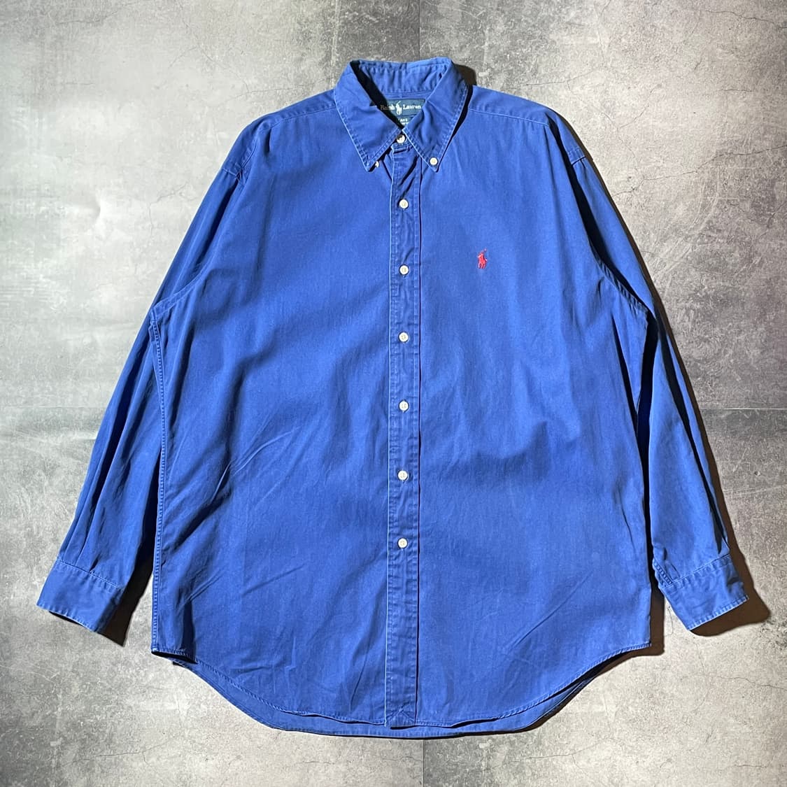 RALPH LAUREN 랄프로렌 빈티지 블루 코튼 셔츠 상품이미지1