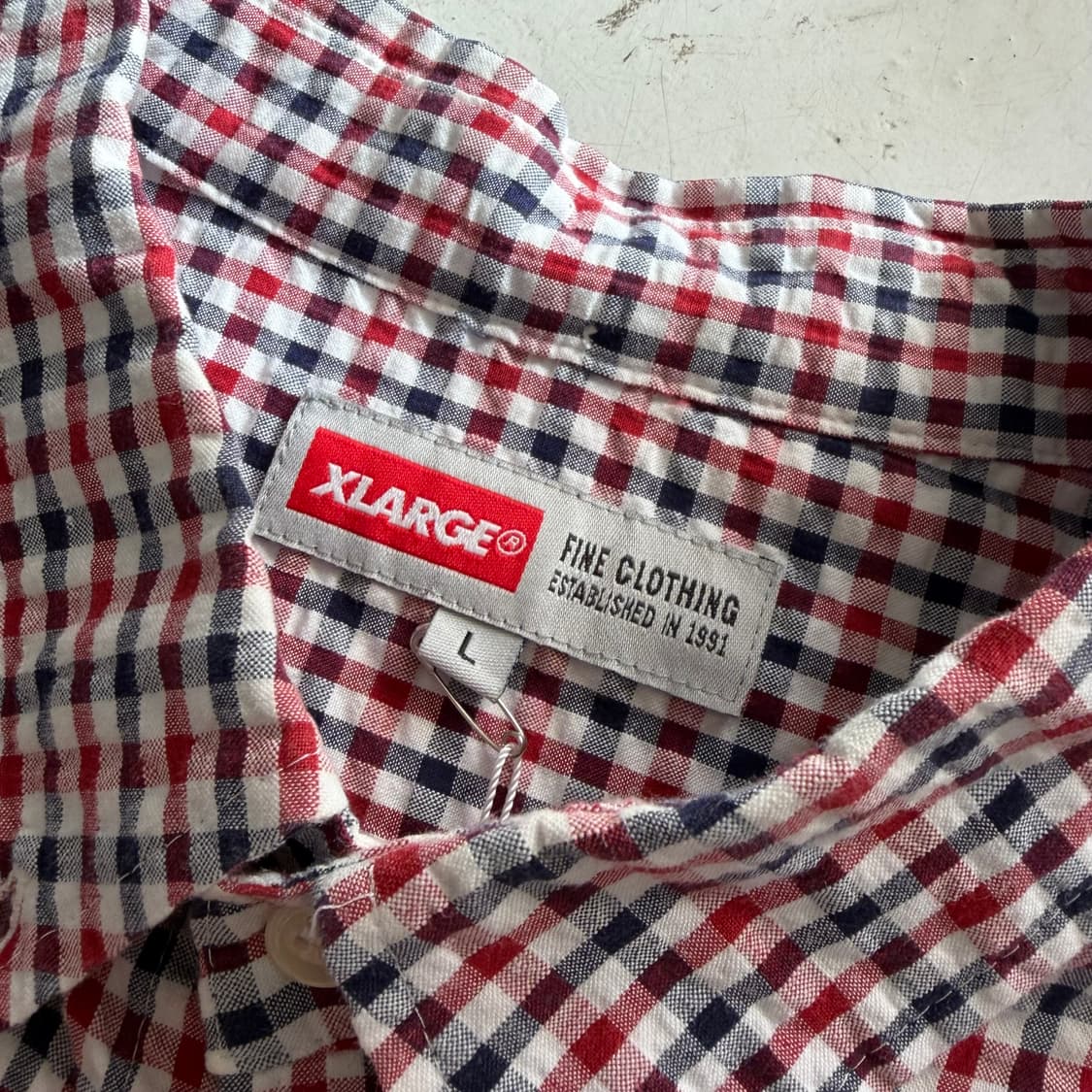 XLARGE 엑스라지 빈티지 체크셔츠 L 상품이미지5