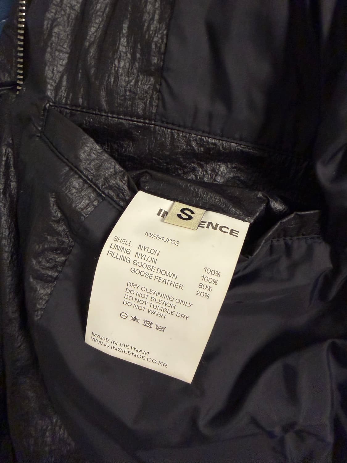 인사일런스우먼 크롭 후디드 패딩 상품이미지8