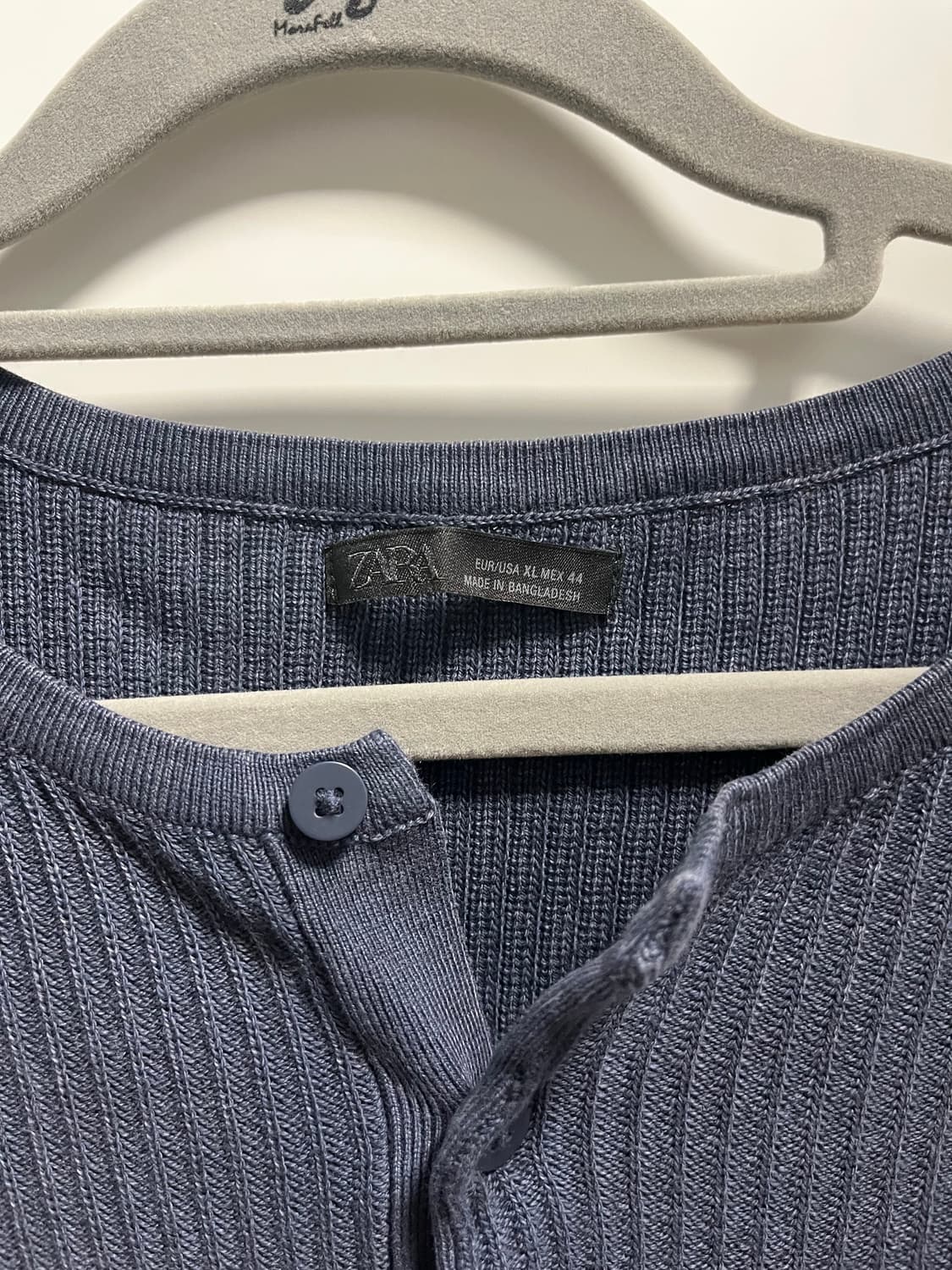 자라 네이비 헨리넥 상품이미지2