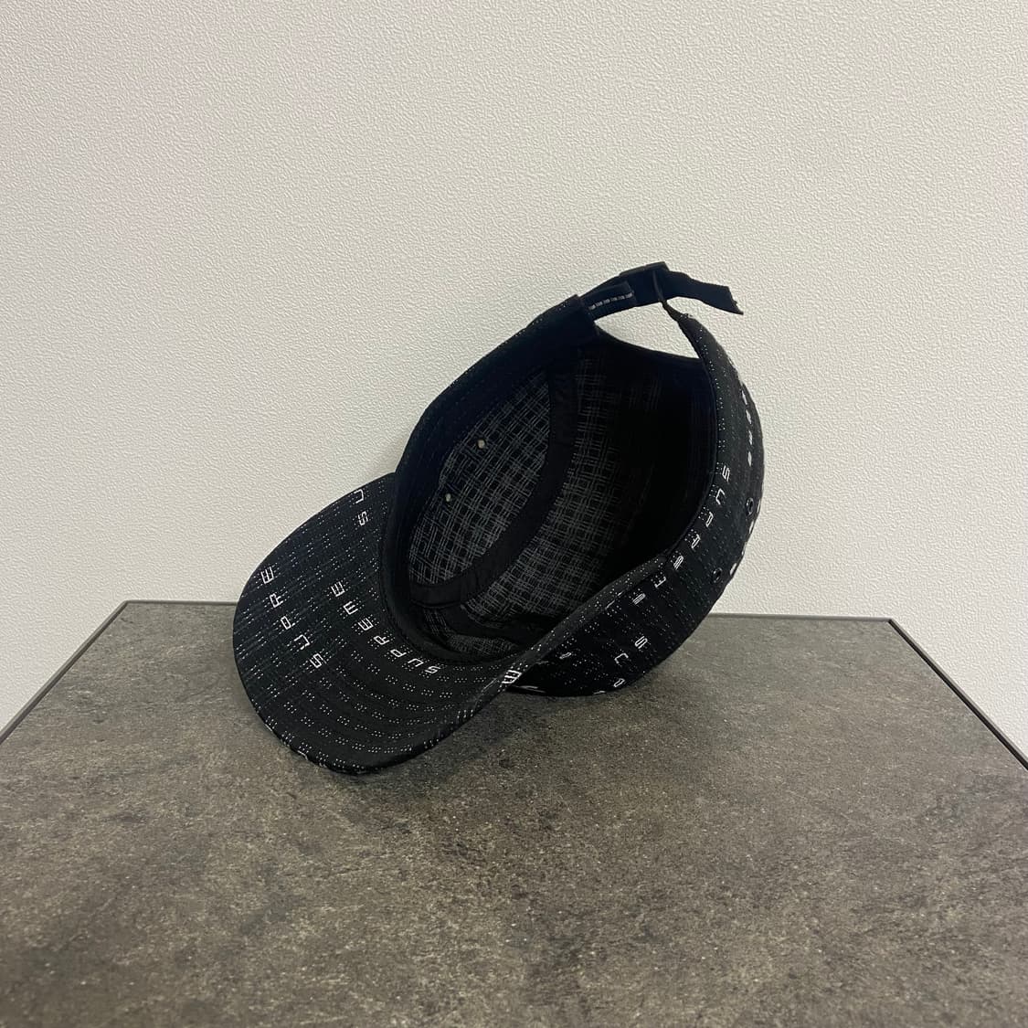 (OS) 슈프림 박스로고 캠프캡 모자 스티치 자카드 블랙 상품이미지6