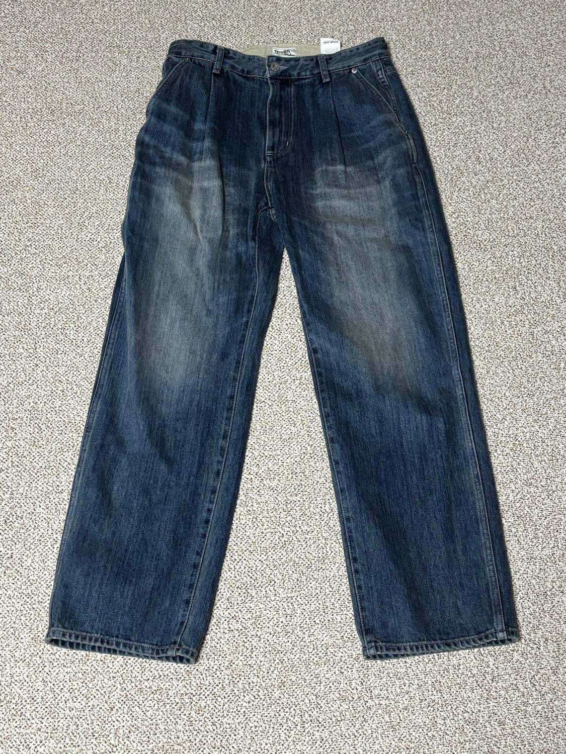 (1)러프사이드 Drape Denim Pants Medium Blue 상품이미지1