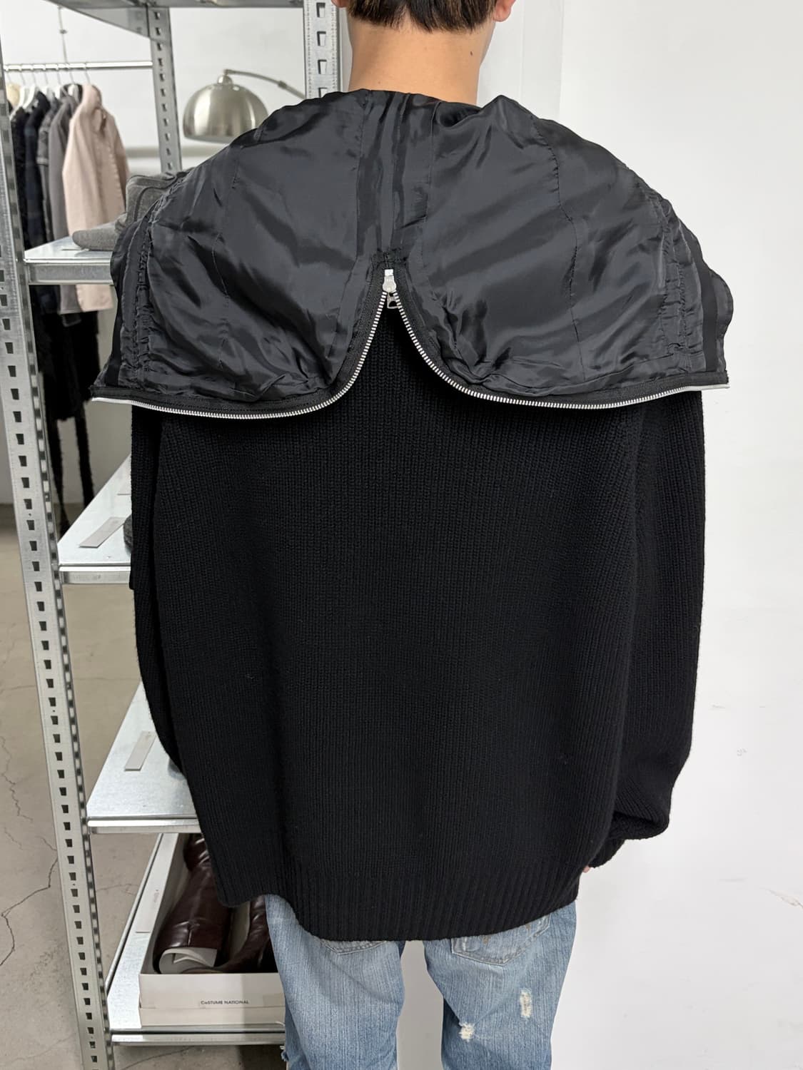 21fw 사카이 세퍼레이티드 후디 니트 상품이미지6