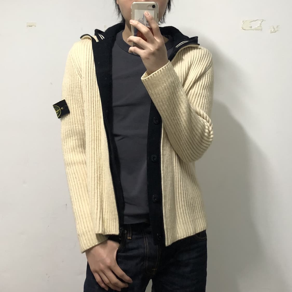 2008 스톤아일랜드 이태리 메이드 아카이브 후드 니트 가디건 상품이미지4