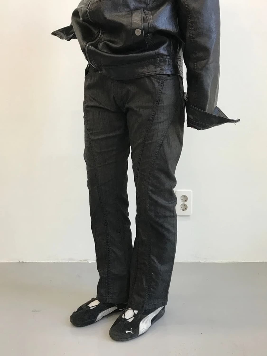 00's Semanticdesign Coated Pants 상품이미지1