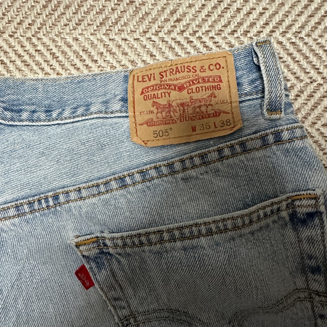 LEVI'S 505 00's mexico made denim 상품이미지5