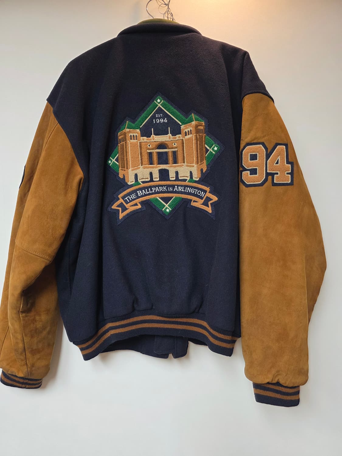 USA 골든베어 스타디움 바시티 자켓 레더 스웨이드 XL 110-115 상품이미지10