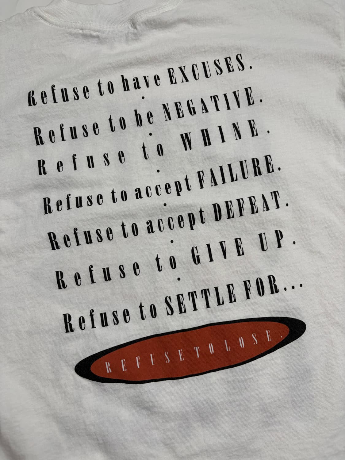 90s Refuse To Lose Tee (white) 상품이미지6