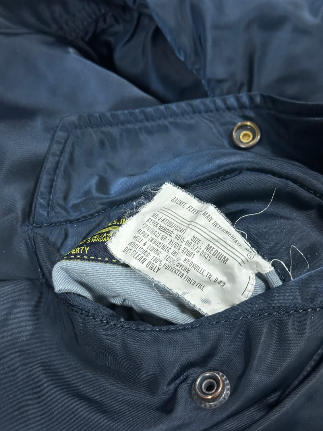 알파인더스트리 ma-1 항공점퍼 M 상품이미지8