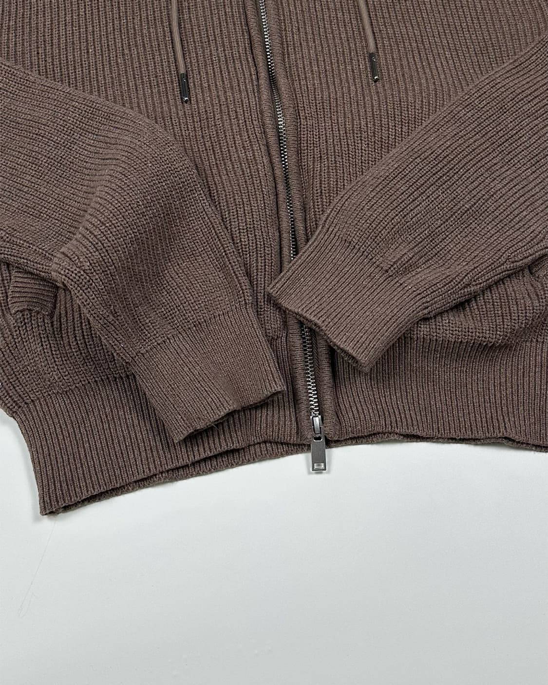 무신사스탠다드 니트 후드집업 상품이미지3