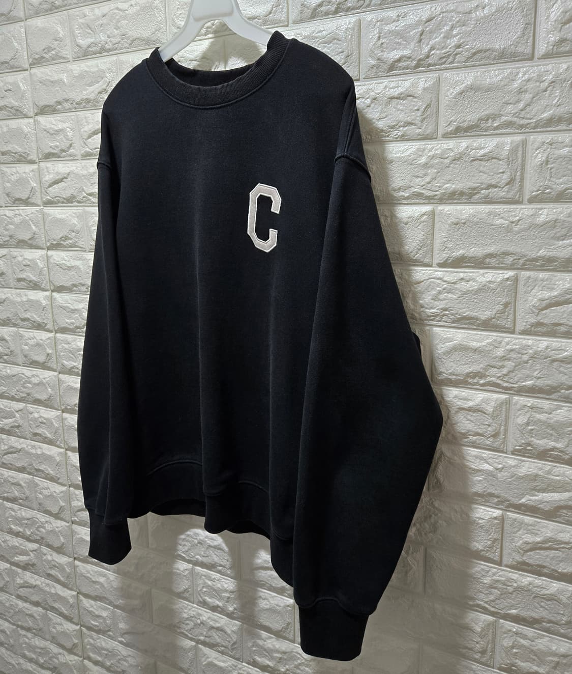 커버낫 C로고 헤비 스웨트셔츠 맨투맨 100~105 상품이미지3