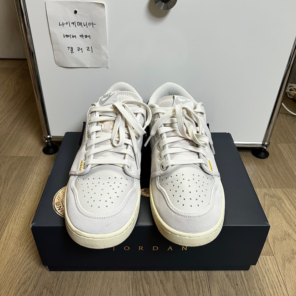 [275] 조던 1 × 유니온 KO 로우 세일 뉴트럴 그레이 상품이미지6