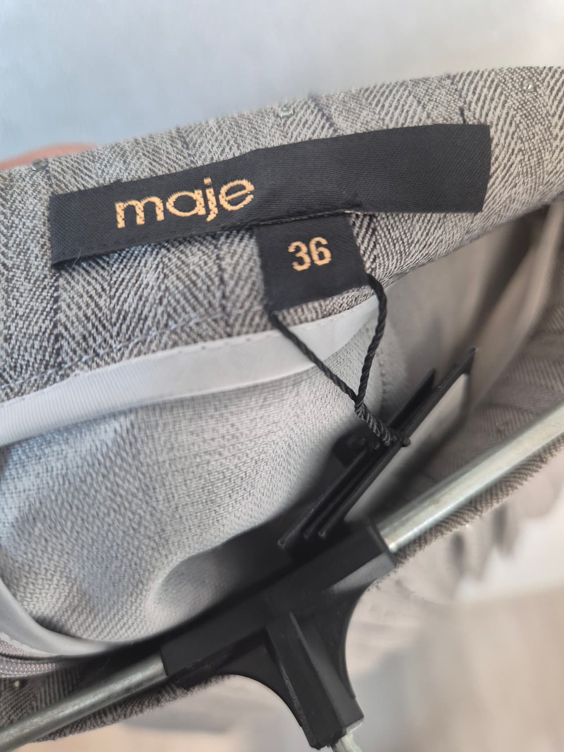 (마쥬) 라인스톤 플리츠 트롱프뢰유 반바지 상품이미지3