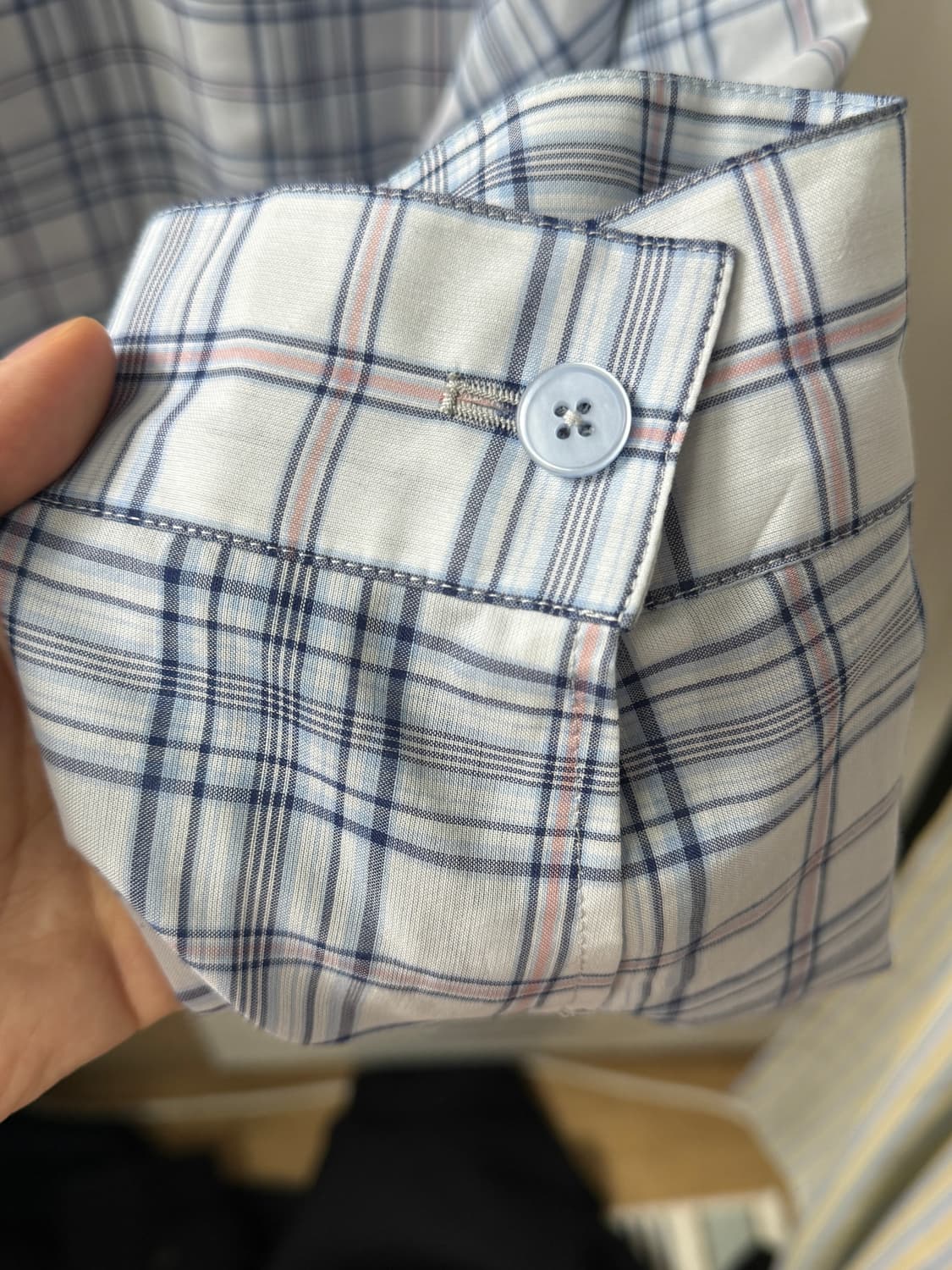 [2] 999휴머니티 체크 셔츠 자켓 셔켓 샘플 상품 상품이미지5