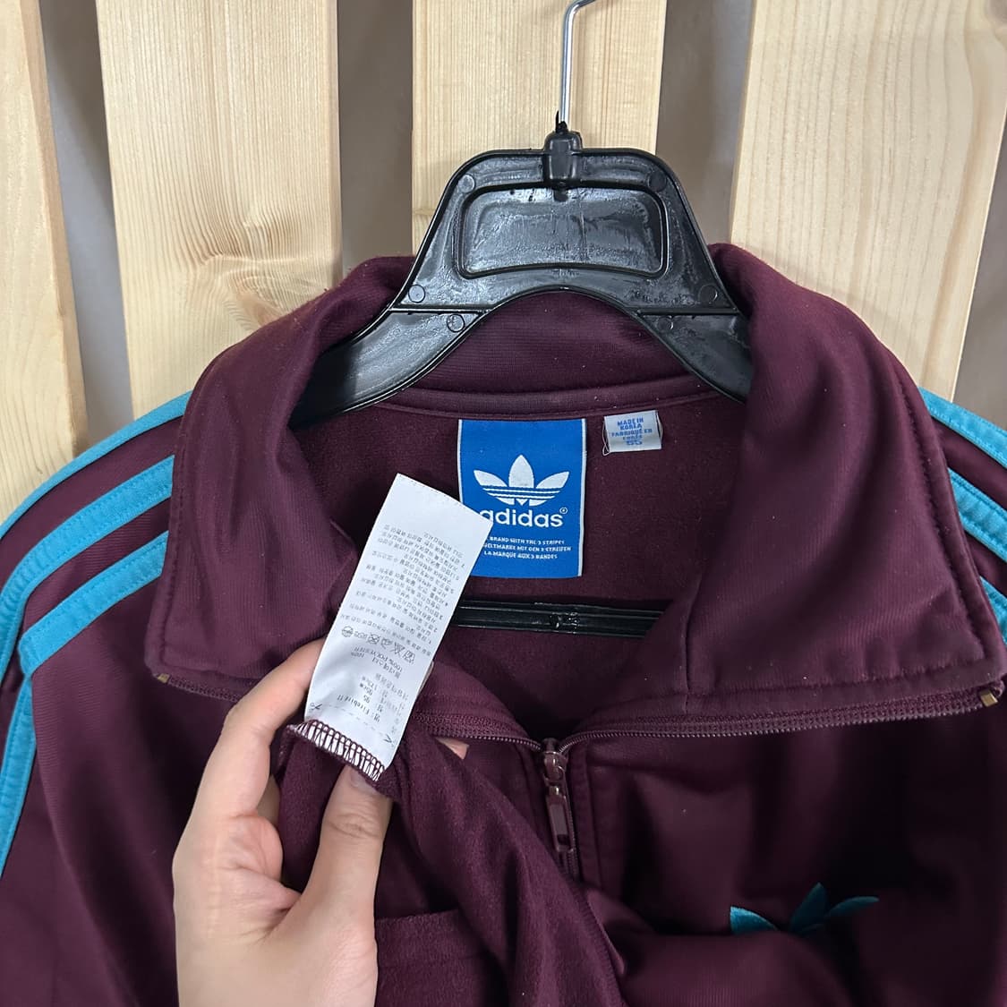 (M) 아디다스 파이어버드 버건디 민트 져지 트랙탑 상품이미지5