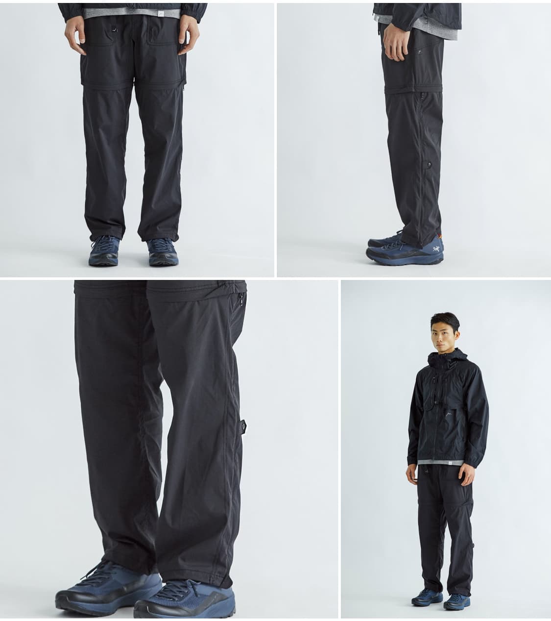 CAYL 2WAY HIKING PANTS BLACK  L사이즈 상품이미지1