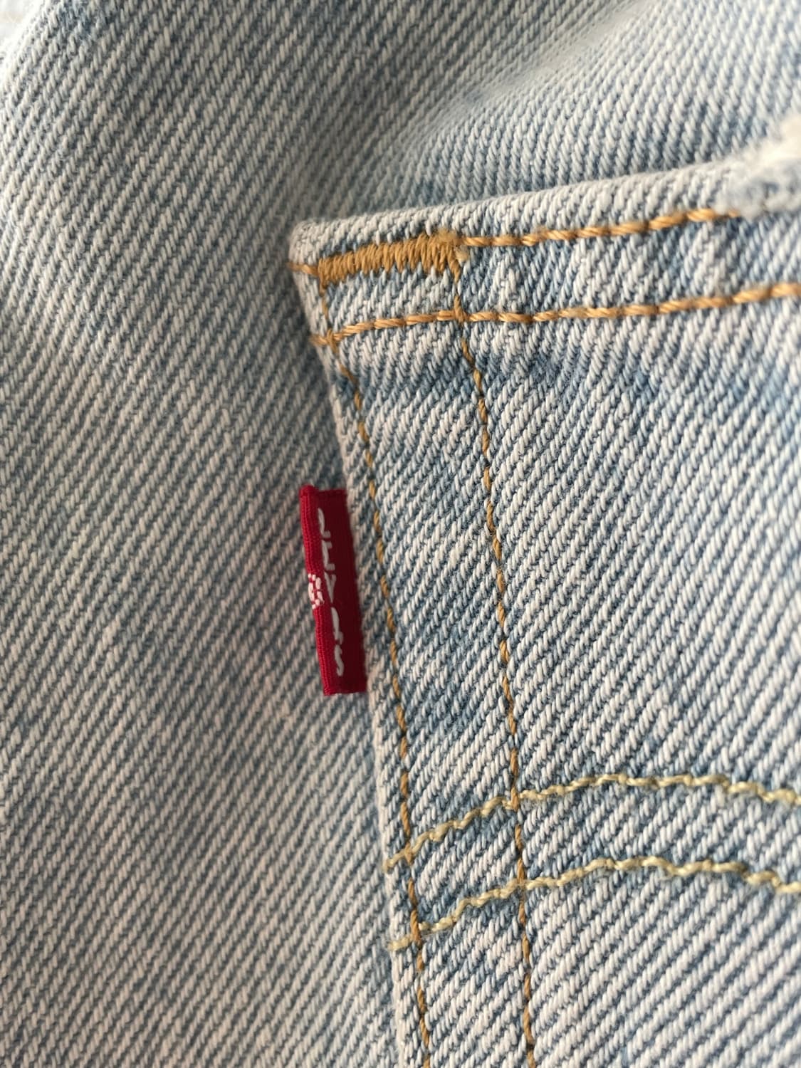 리바이스 연청 90s 501 진 W28 L30 / 중고 공홈 구입 상품이미지3